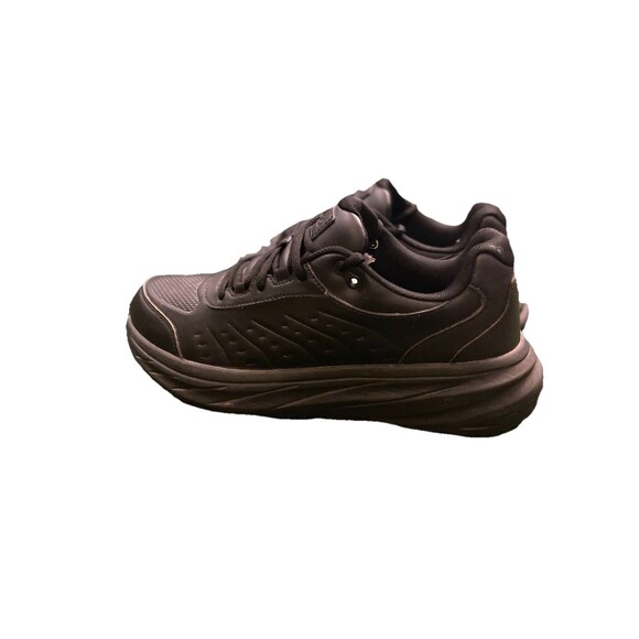 Tredsafe Slip Resistant Leather Shoes Men’s Size 11 Black Walking Sneakers